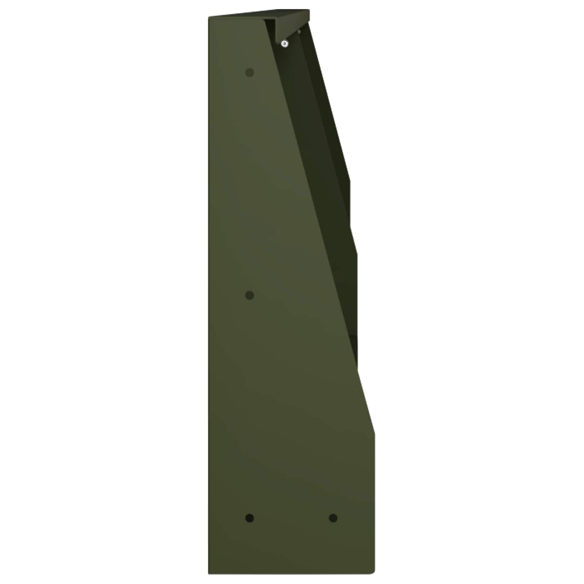 vidaXL Mur oporowy 2 szt. 100 x 12 x 30 cm Stal Oliwkowy zielony