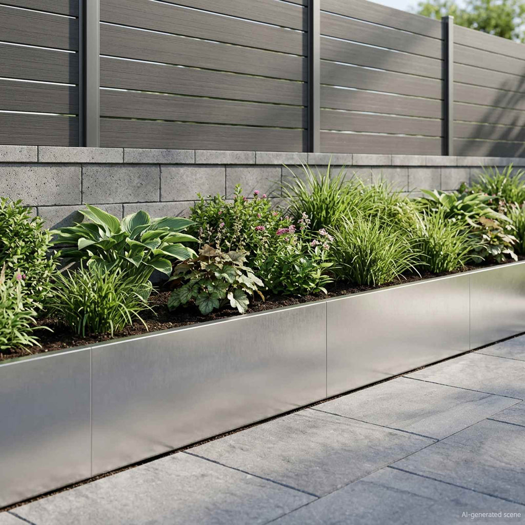 vidaXL Mur oporowy 2 szt. 100 x 12 x 30 cm Stal nierdzewna srebrny