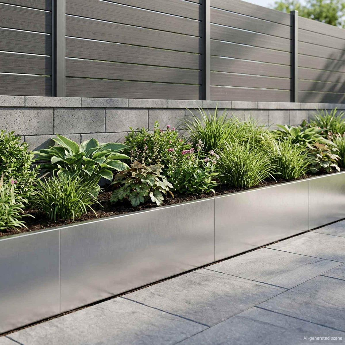vidaXL Mur oporowy 2 szt. 100 x 12 x 30 cm Stal nierdzewna srebrny