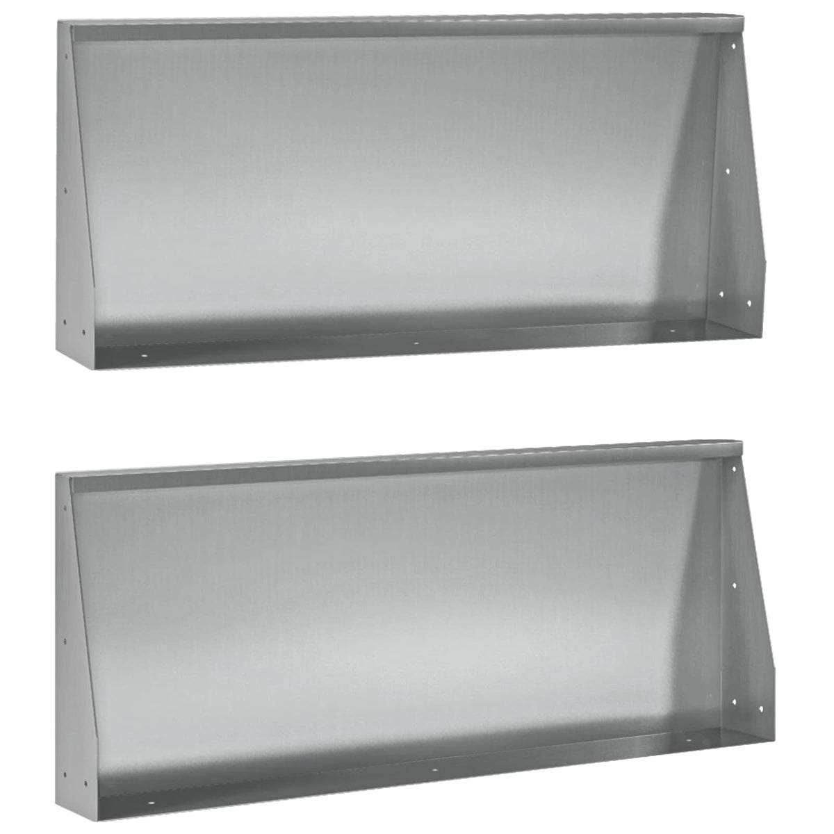 vidaXL Mur oporowy 2 szt. 100 x 12 x 30 cm Stal ocynkowana srebrny