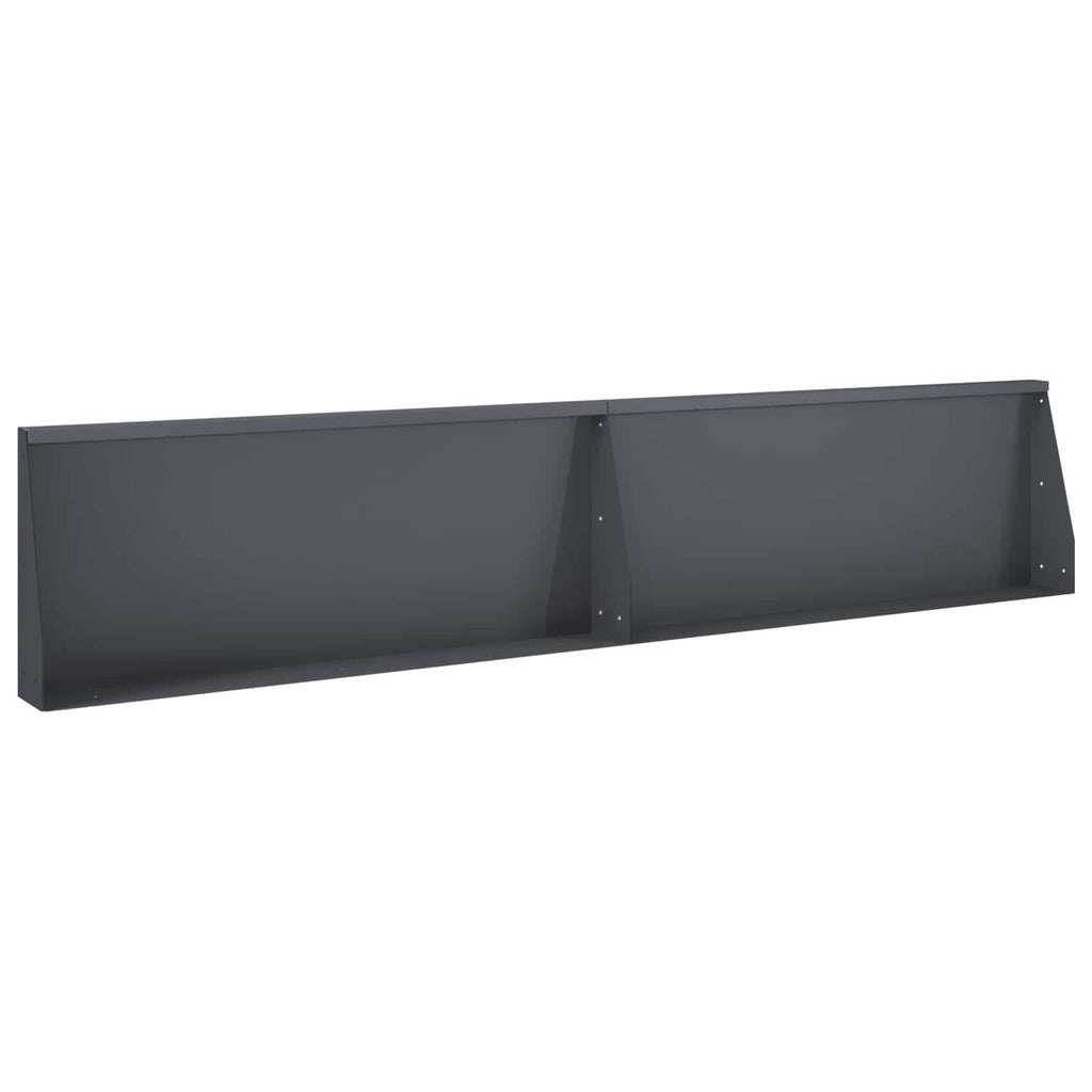 vidaXL Mur oporowy 2 szt. 100 x 12 x 40 cm Stal antracytowy