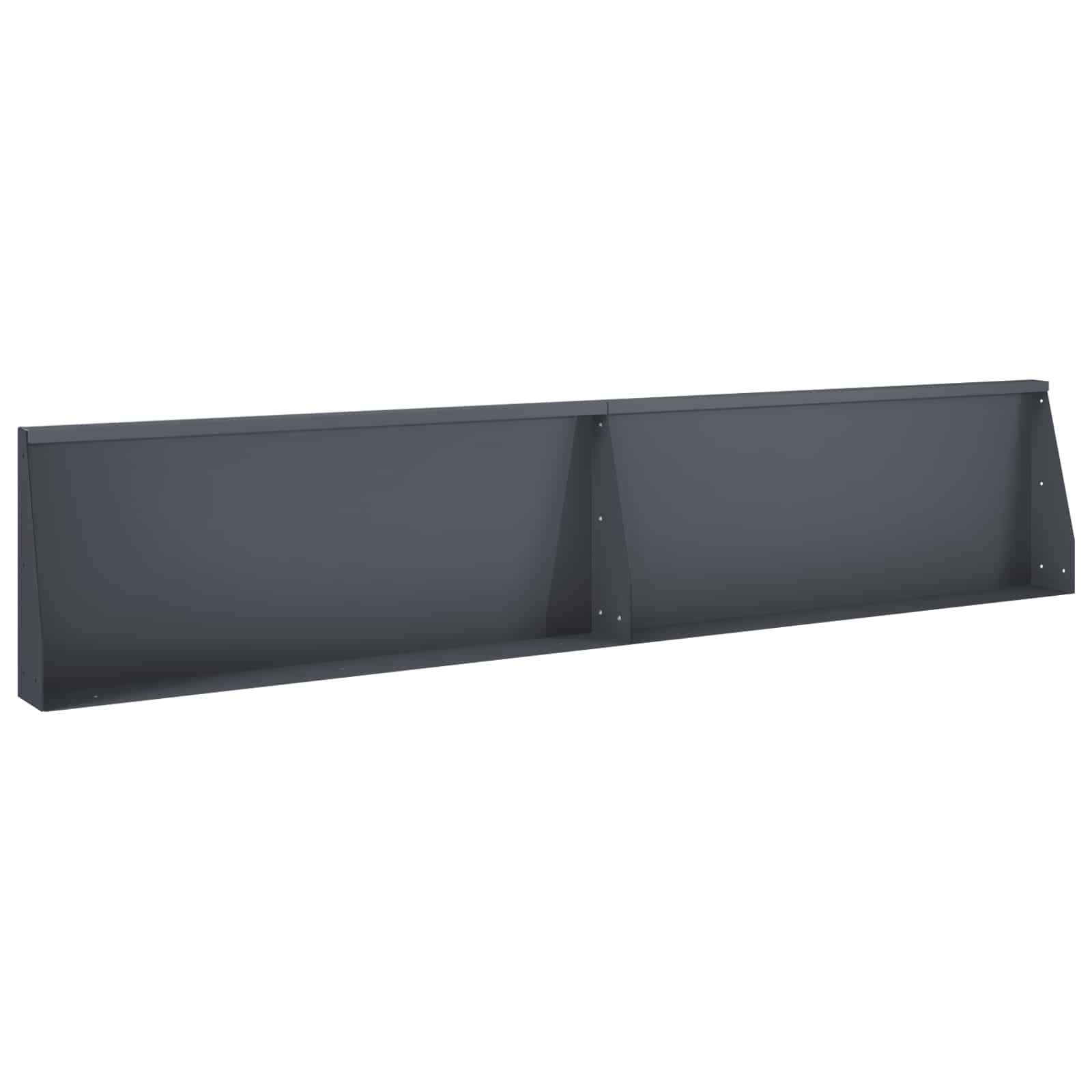 vidaXL Mur oporowy 2 szt. 100 x 12 x 40 cm Stal antracytowy