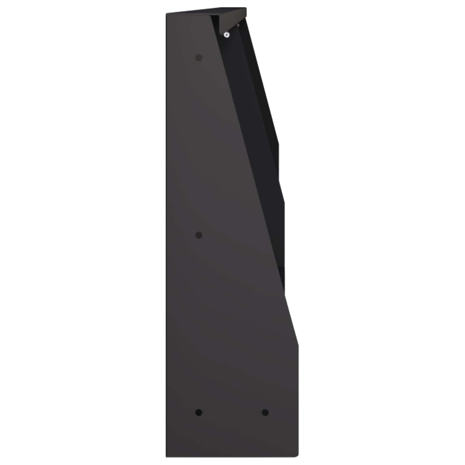 vidaXL Mur oporowy 2 szt. 100 x 12 x 50 cm Stal Czarny