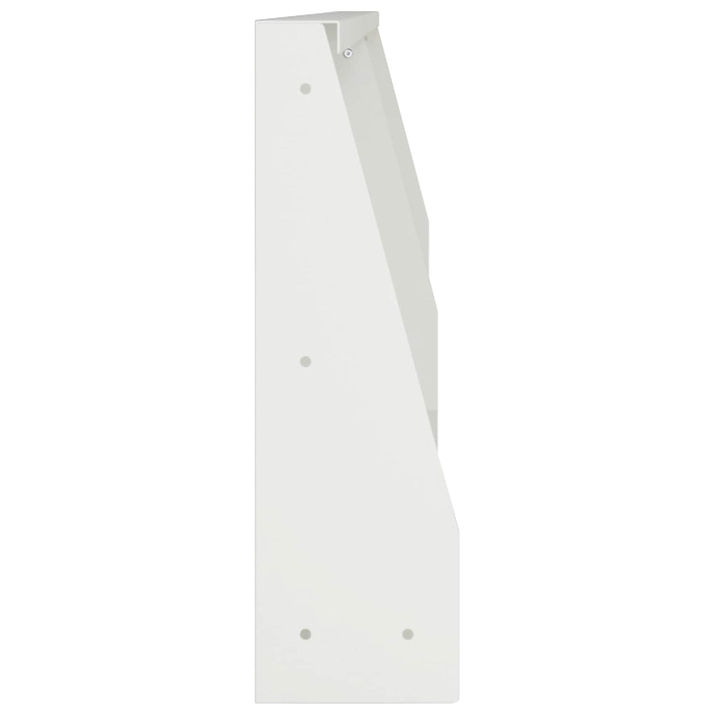 vidaXL Mur oporowy 2 szt. 100 x 12 x 50 cm Stal Biały