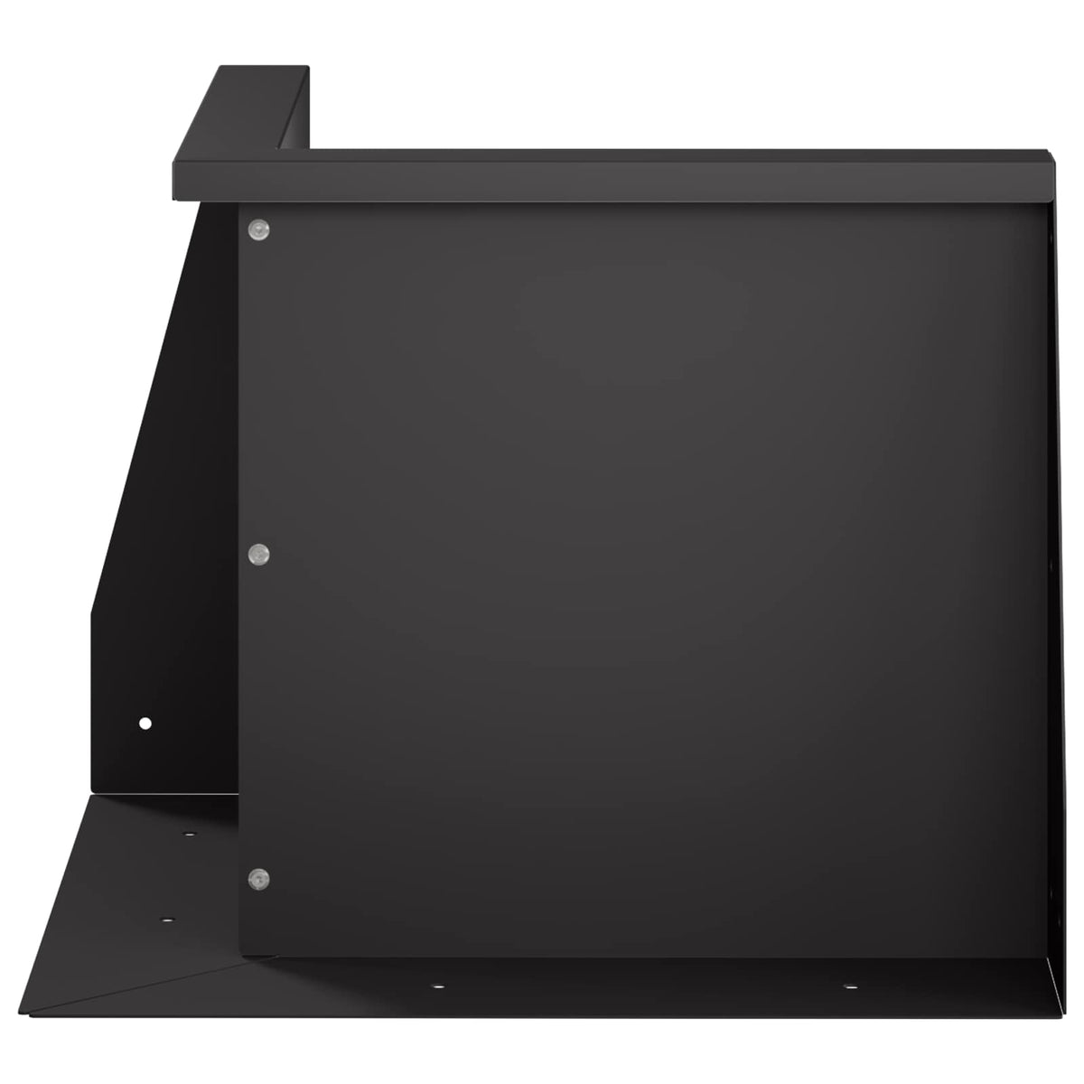 vidaXL Mur oporowy 2 szt. 50 x 50 x 30 cm Stal Czarny