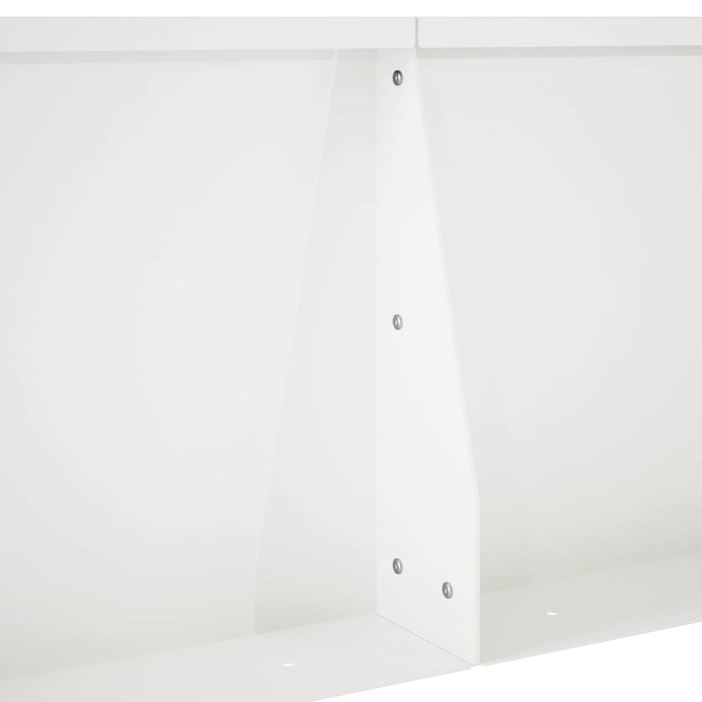 vidaXL Mur oporowy 2 szt. 50 x 50 x 30 cm Stal Biały