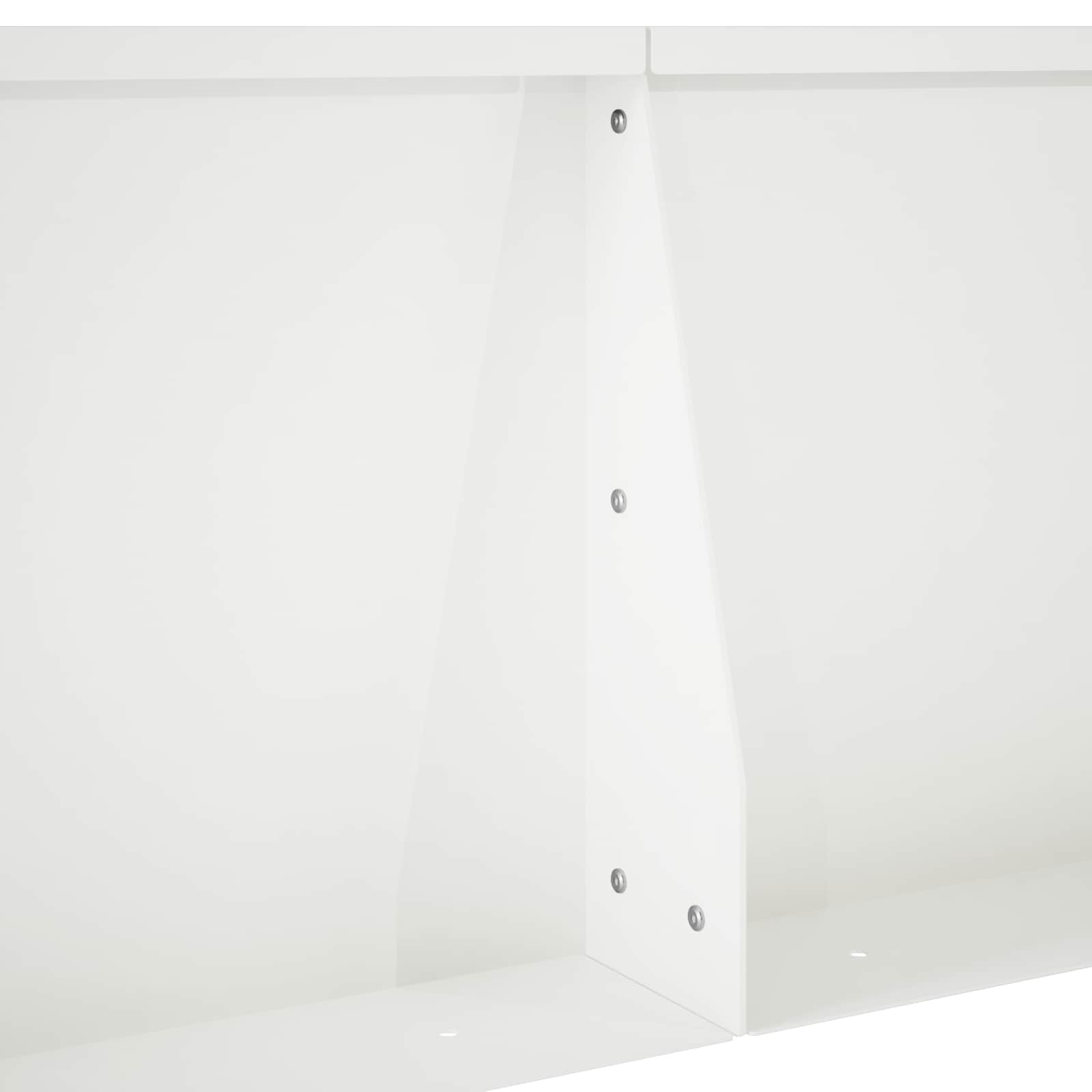 vidaXL Mur oporowy 2 szt. 50 x 50 x 30 cm Stal Biały
