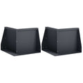 vidaXL Mur oporowy 2 szt. 50 x 50 x 30 cm Stal antracytowy