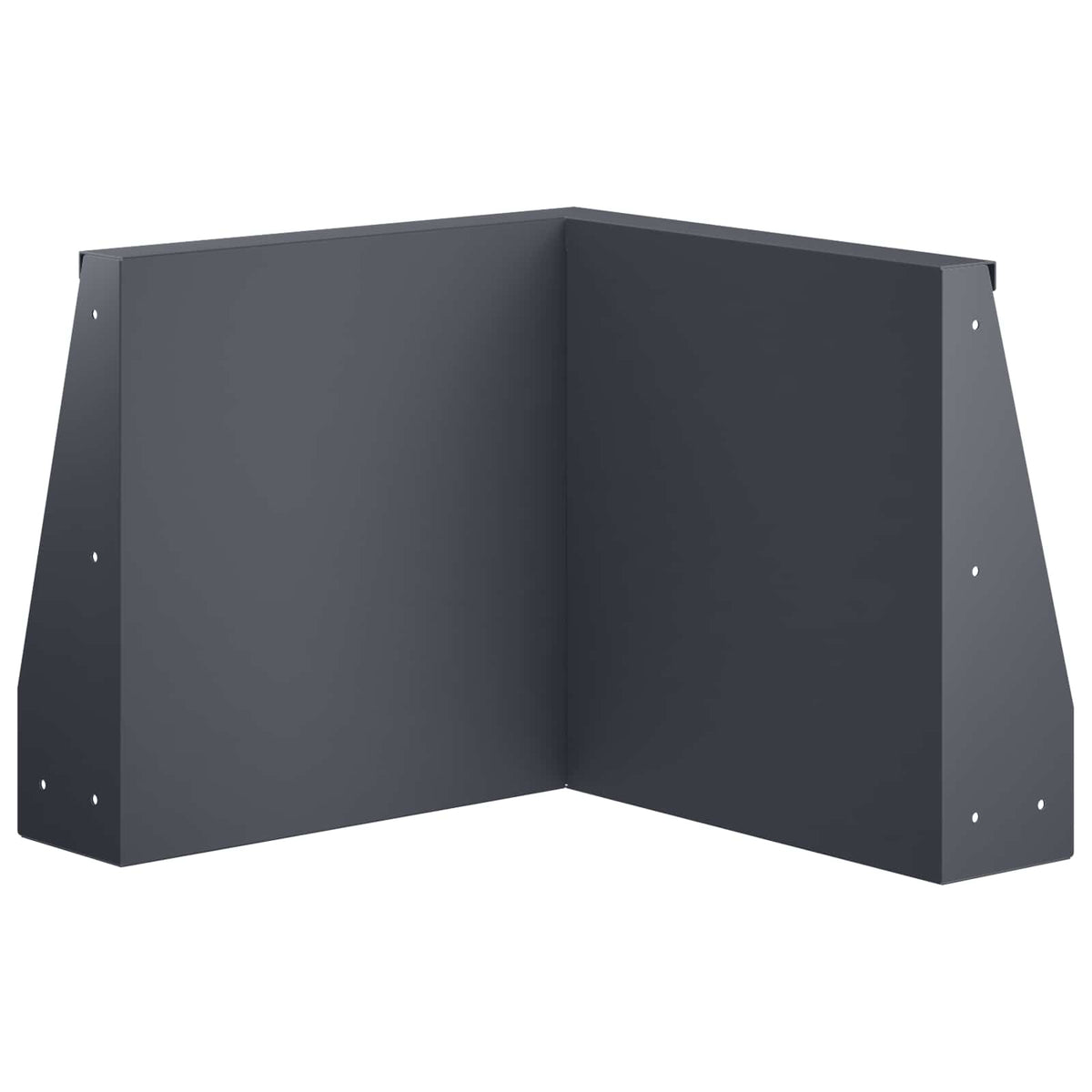 vidaXL Mur oporowy 2 szt. 50 x 50 x 30 cm Stal antracytowy