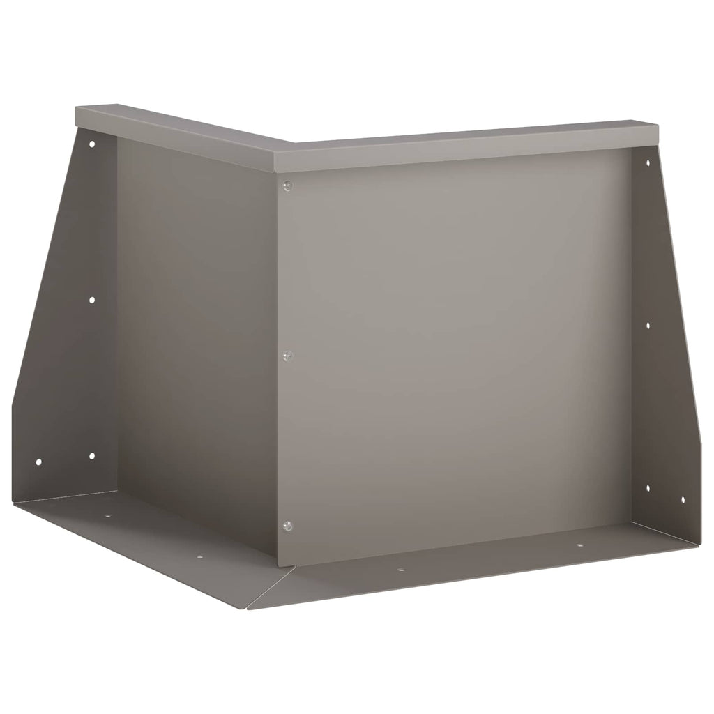 vidaXL Mur oporowy 2 szt. 50 x 50 x 30 cm Stal kortenowska Rdzawy