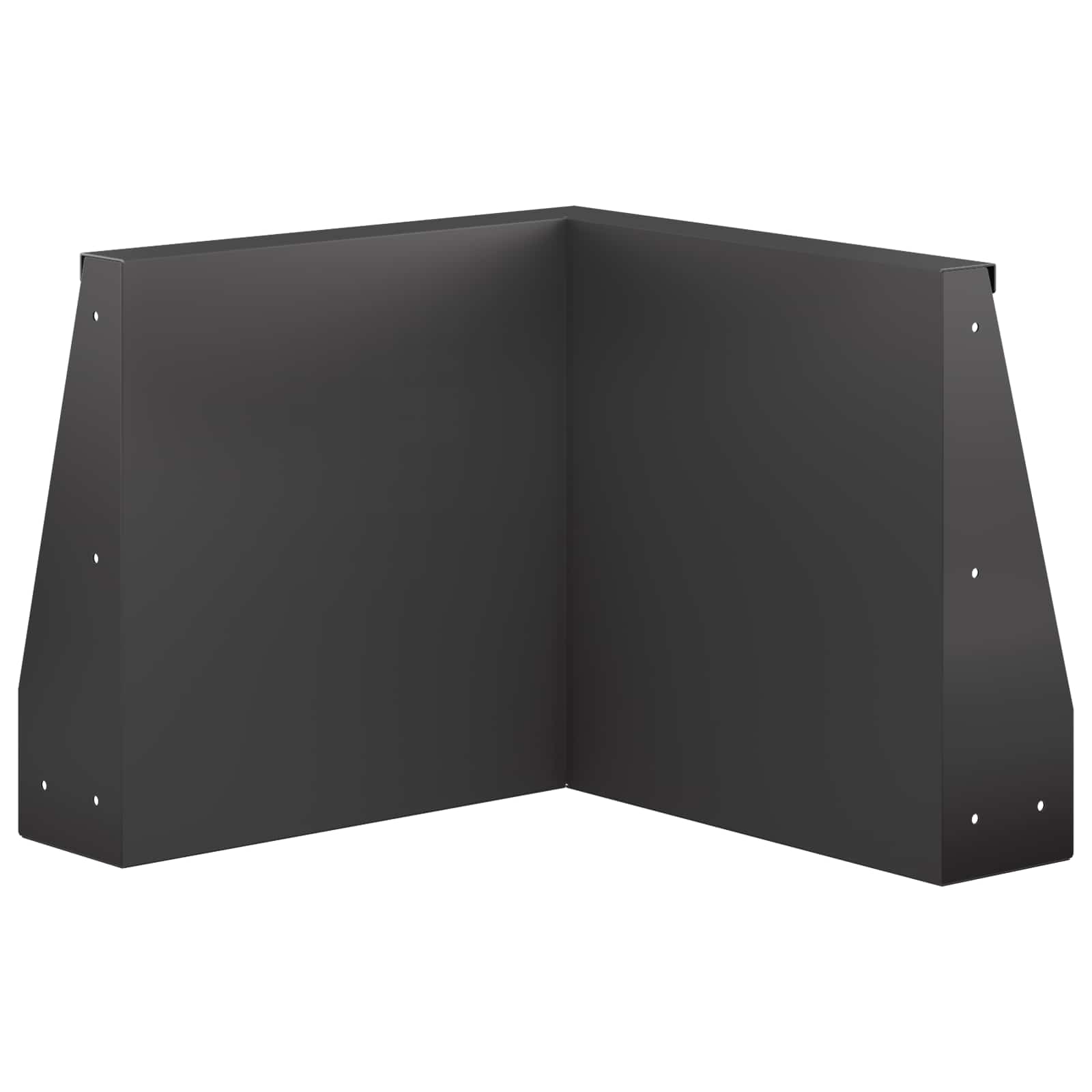 vidaXL Mur oporowy 50 x 50 x 40 cm Stal Czarny