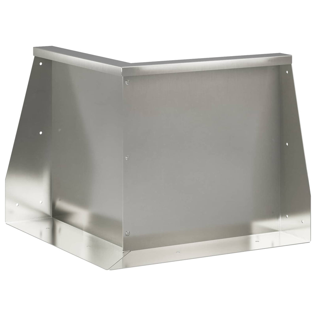 vidaXL Mur oporowy 50 x 50 x 40 cm Stal nierdzewna srebrny