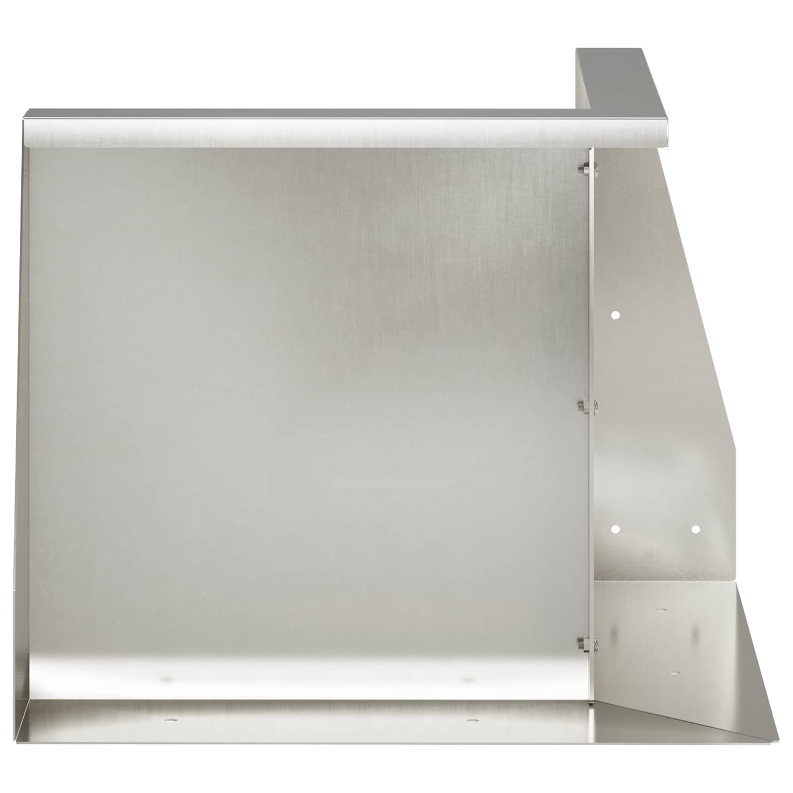 vidaXL Mur oporowy 50 x 50 x 40 cm Stal nierdzewna srebrny