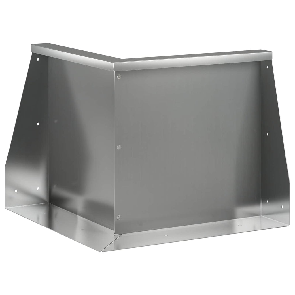 vidaXL Mur oporowy 50 x 50 x 40 cm Stal ocynkowana srebrny