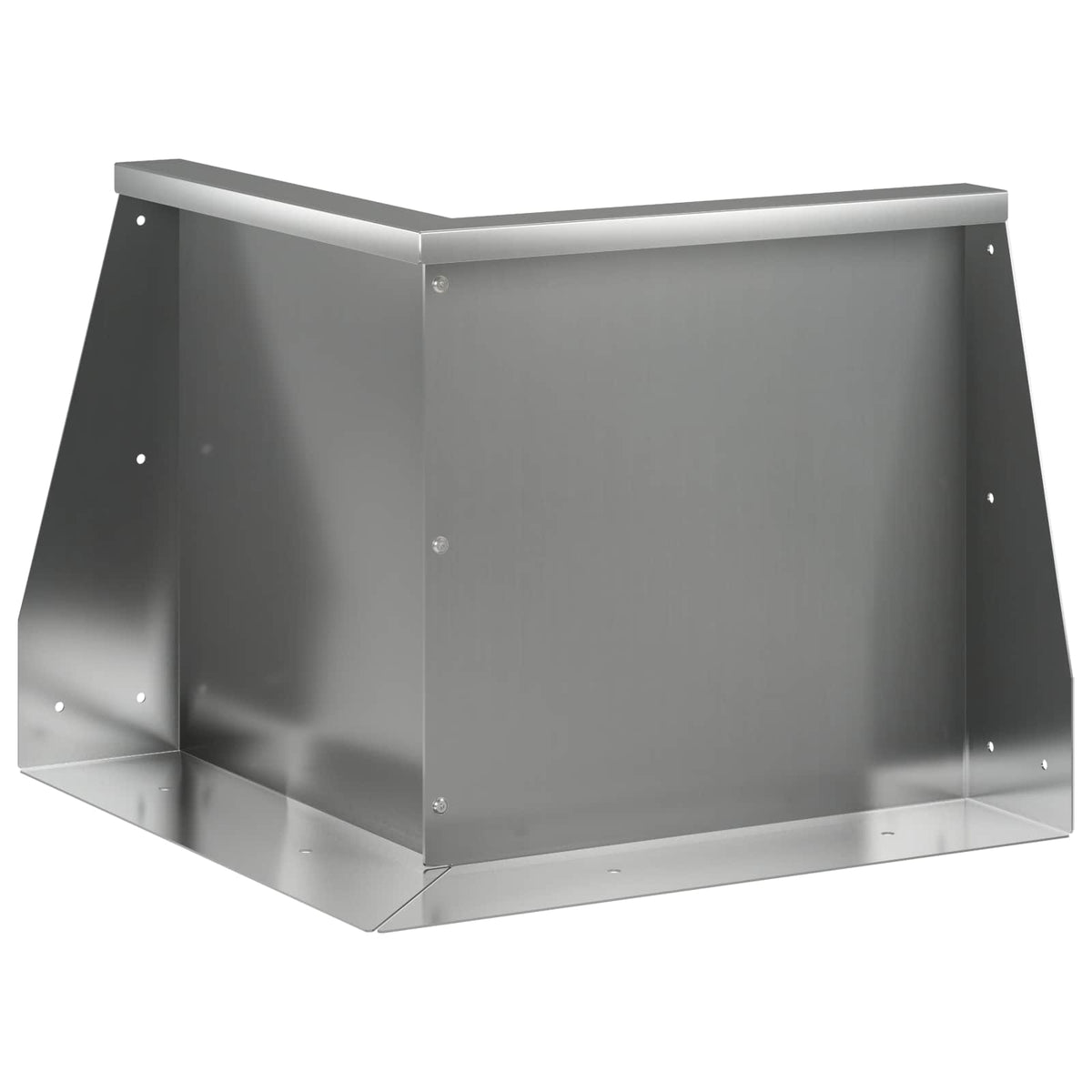 vidaXL Mur oporowy 50 x 50 x 40 cm Stal ocynkowana srebrny