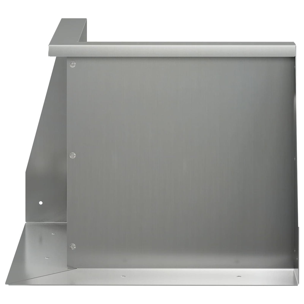 vidaXL Mur oporowy 50 x 50 x 40 cm Stal ocynkowana srebrny