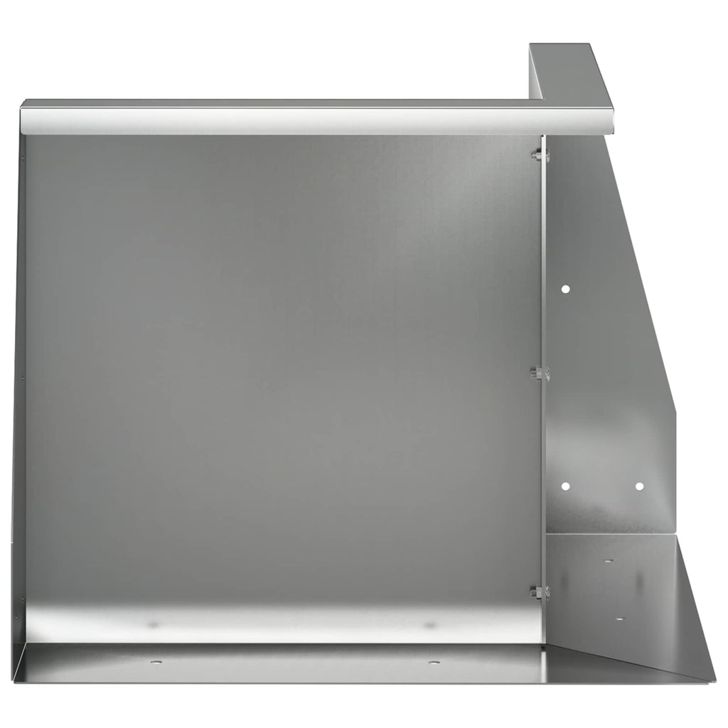 vidaXL Mur oporowy 50 x 50 x 40 cm Stal ocynkowana srebrny