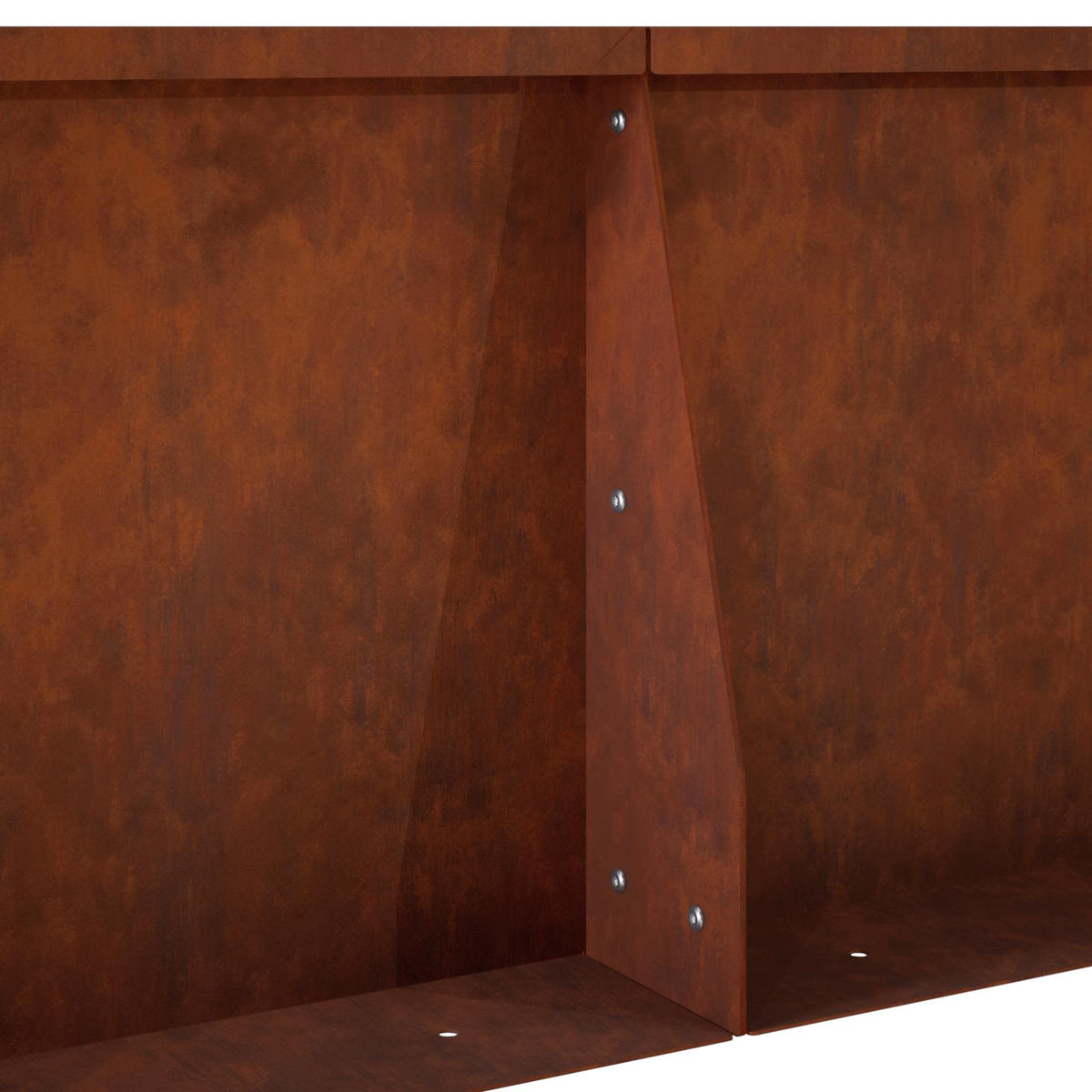 vidaXL Mur oporowy 2 szt. 50 x 50 x 40 cm Stal kortenowska Rdzawy