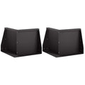 vidaXL Mur oporowy 2 szt. 50 x 50 x 50 cm Stal Czarny