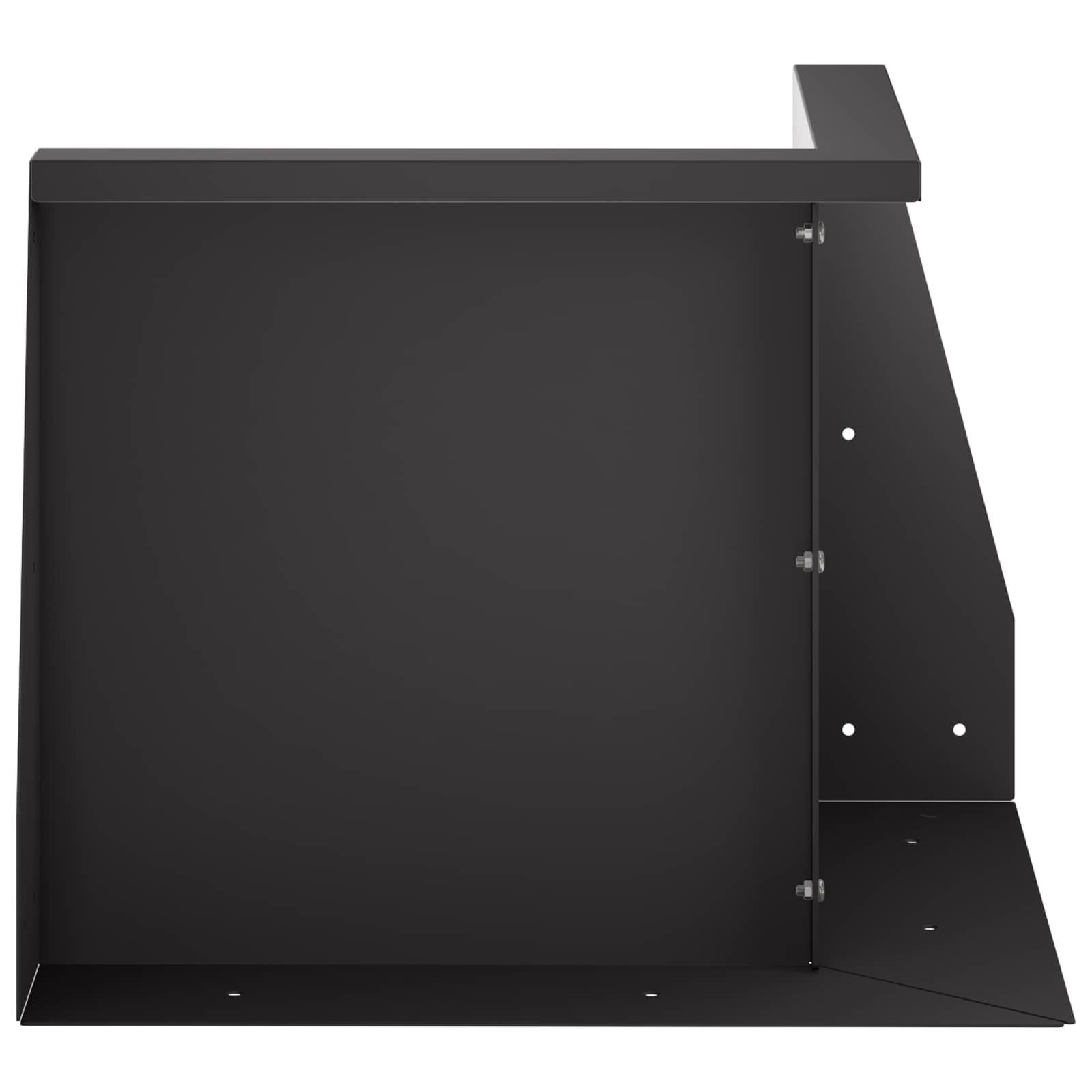 vidaXL Mur oporowy 2 szt. 50 x 50 x 50 cm Stal Czarny