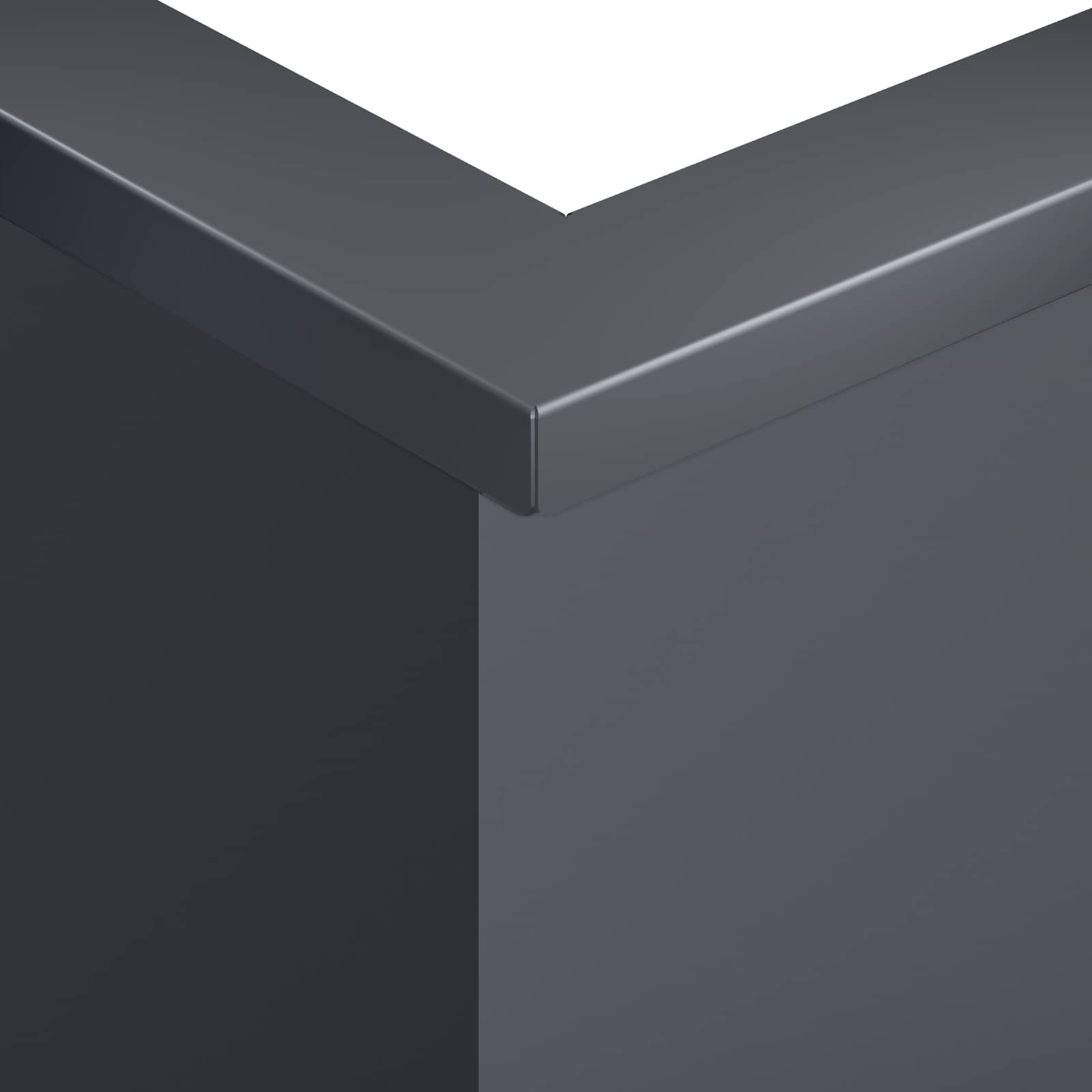 vidaXL Mur oporowy 50 x 50 x 50 cm Stal antracytowy