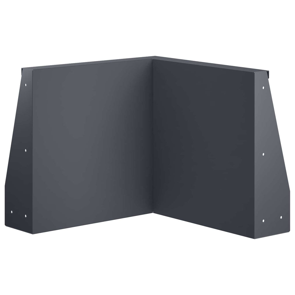 vidaXL Mur oporowy 50 x 50 x 50 cm Stal antracytowy