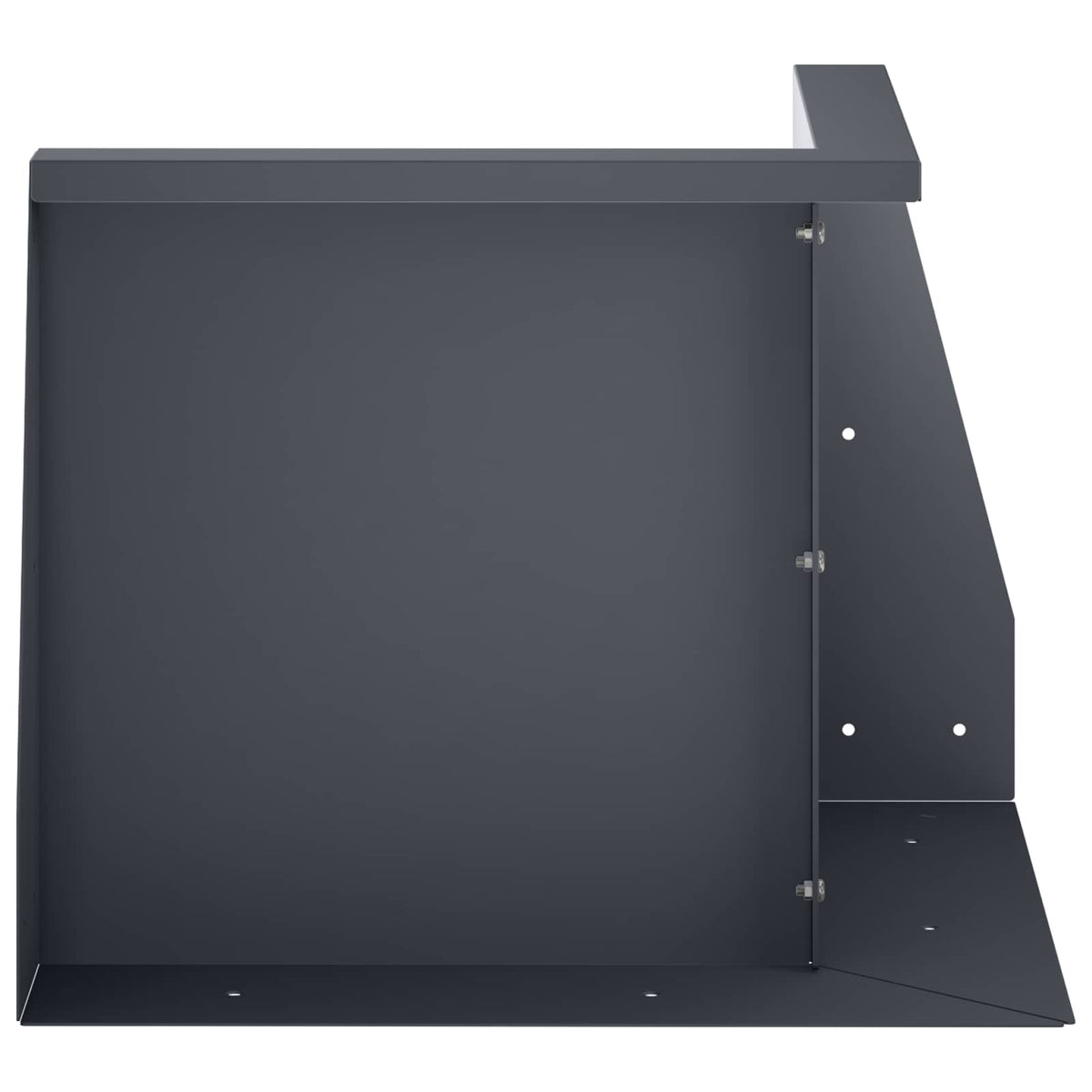 vidaXL Mur oporowy 2 szt. 50 x 50 x 50 cm Stal antracytowy