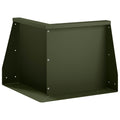 vidaXL Mur oporowy 50 x 50 x 50 cm Stal Oliwkowy zielony