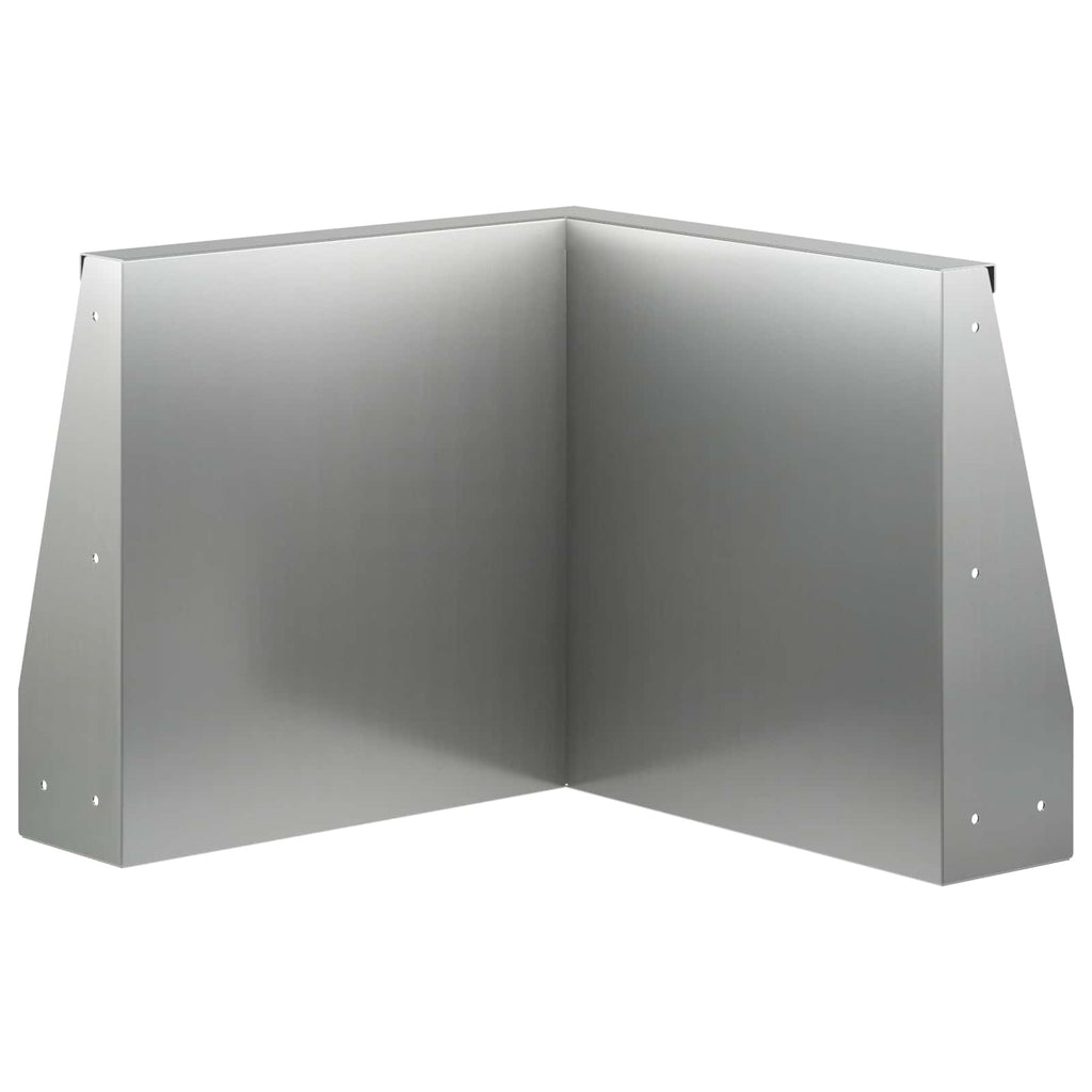 vidaXL Mur oporowy 2 szt. 50 x 50 x 50 cm Stal ocynkowana srebrny