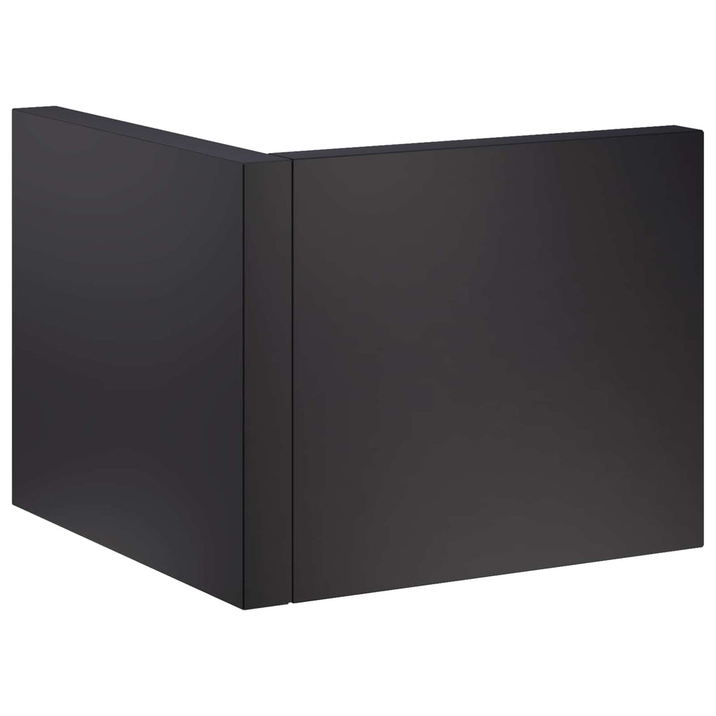 vidaXL Mur oporowy 50 x 50 x 30 cm Stal Czarny