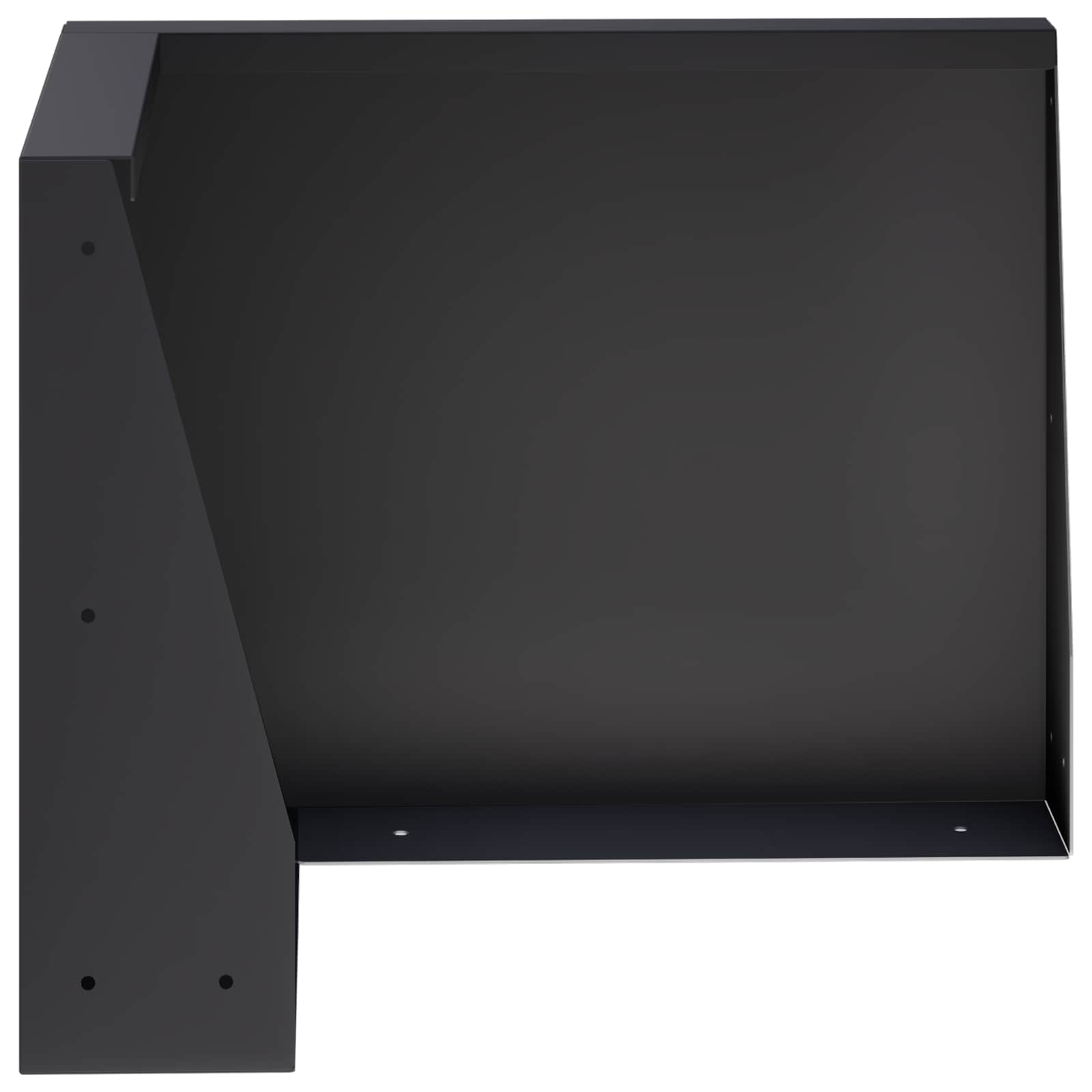 vidaXL Mur oporowy 50 x 50 x 30 cm Stal Czarny