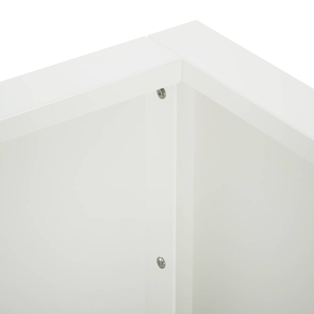 vidaXL Mur oporowy 50 x 50 x 30 cm Stal Biały