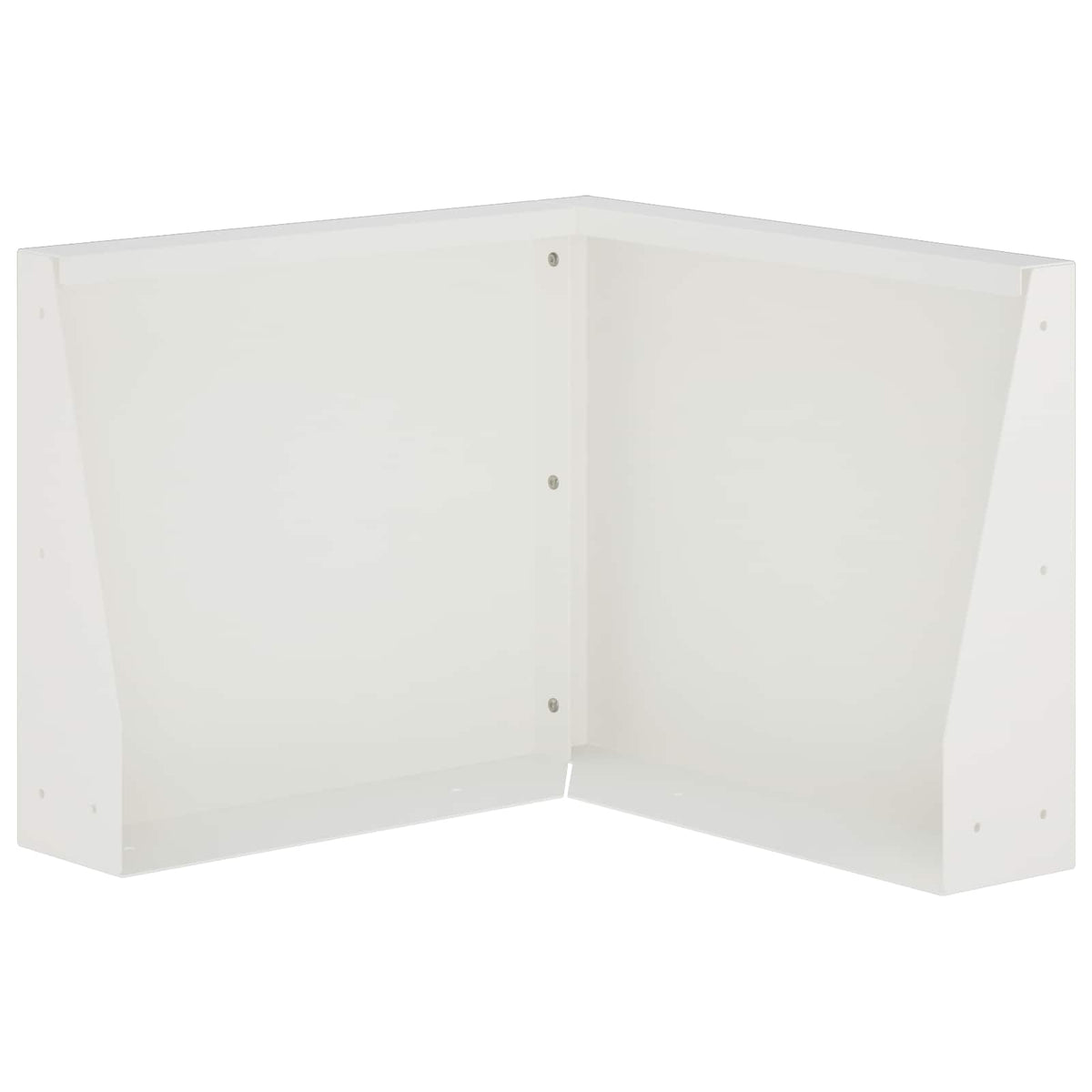 vidaXL Mur oporowy 50 x 50 x 30 cm Stal Biały