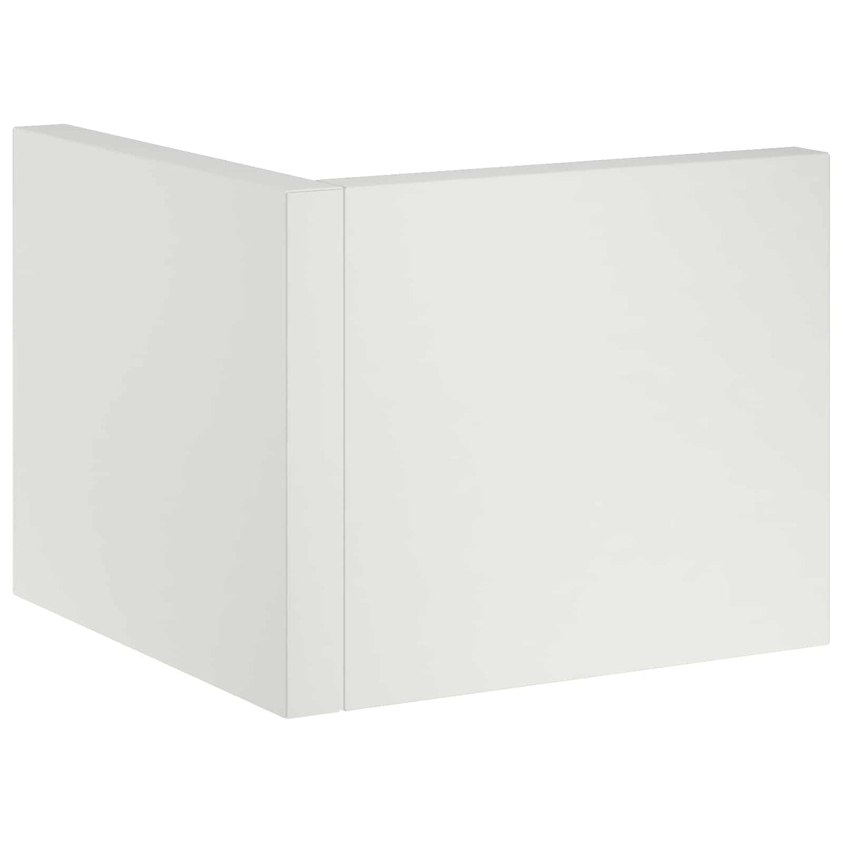 vidaXL Mur oporowy 50 x 50 x 30 cm Stal Biały