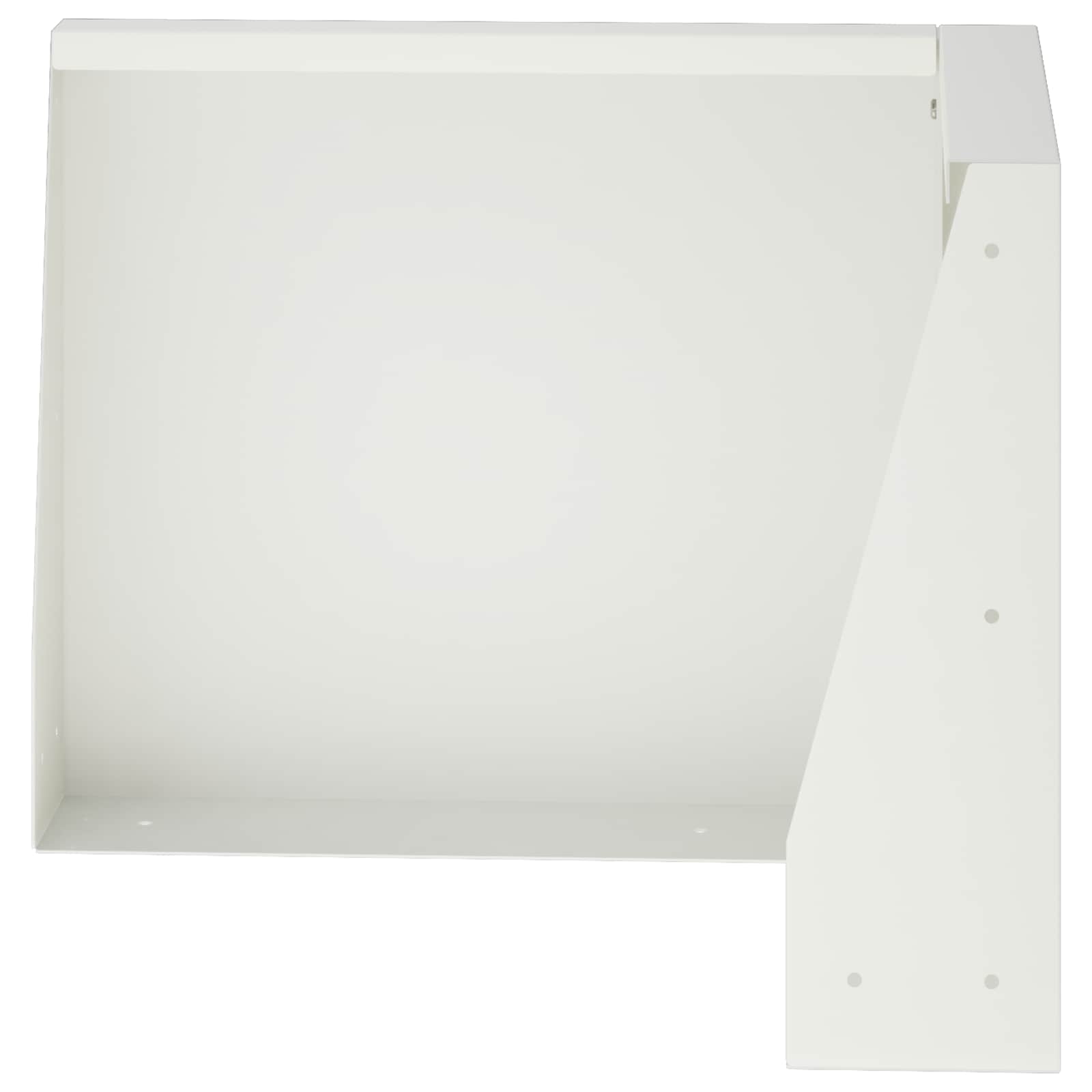 vidaXL Mur oporowy 50 x 50 x 30 cm Stal Biały