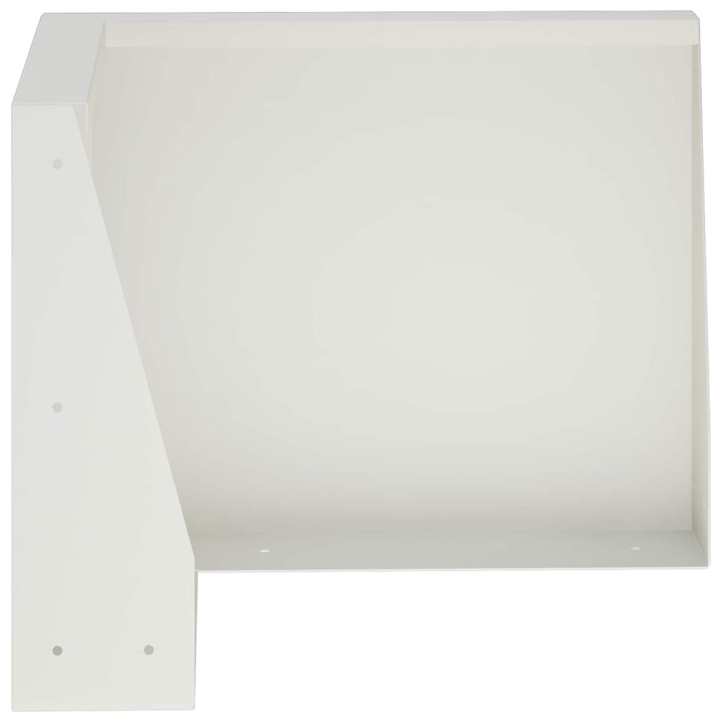 vidaXL Mur oporowy 2 szt. 50 x 50 x 30 cm Stal Biały