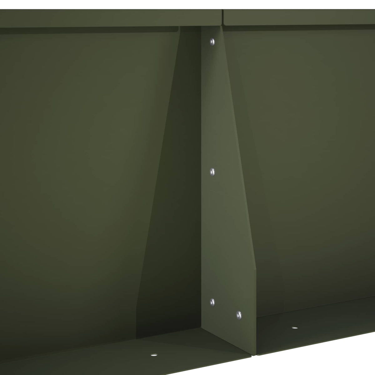 vidaXL Mur oporowy 2 szt. 50 x 50 x 30 cm Stal Oliwkowy zielony