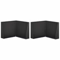 vidaXL Mur oporowy 2 szt. 50 x 50 x 40 cm Stal Czarny