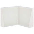 vidaXL Mur oporowy 50 x 50 x 40 cm Stal Biały