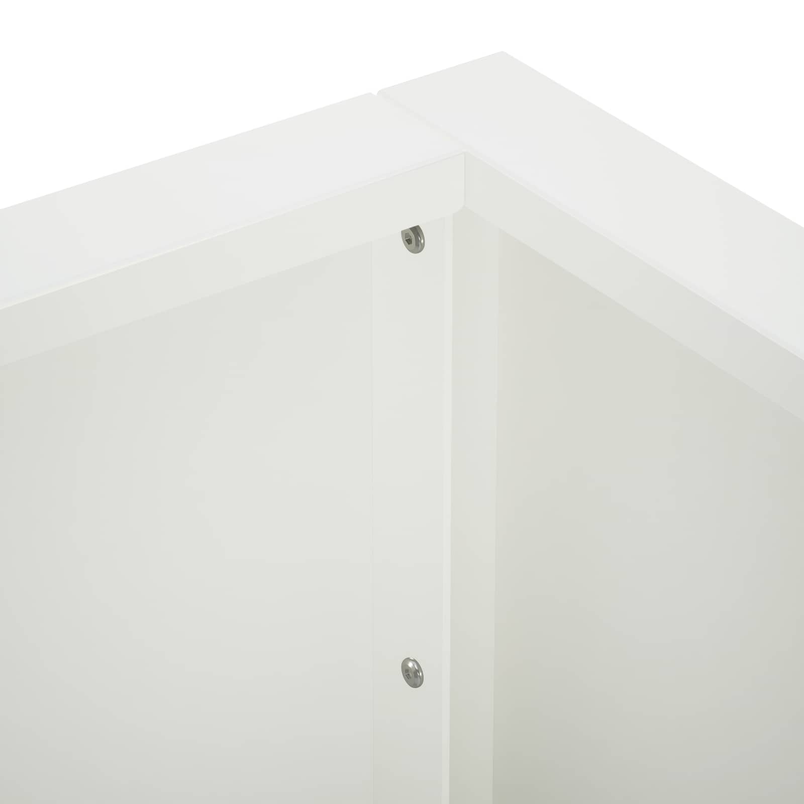 vidaXL Mur oporowy 2 szt. 50 x 50 x 40 cm Stal Biały