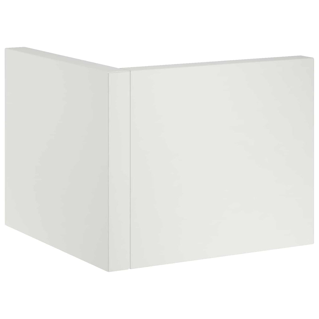 vidaXL Mur oporowy 2 szt. 50 x 50 x 40 cm Stal Biały