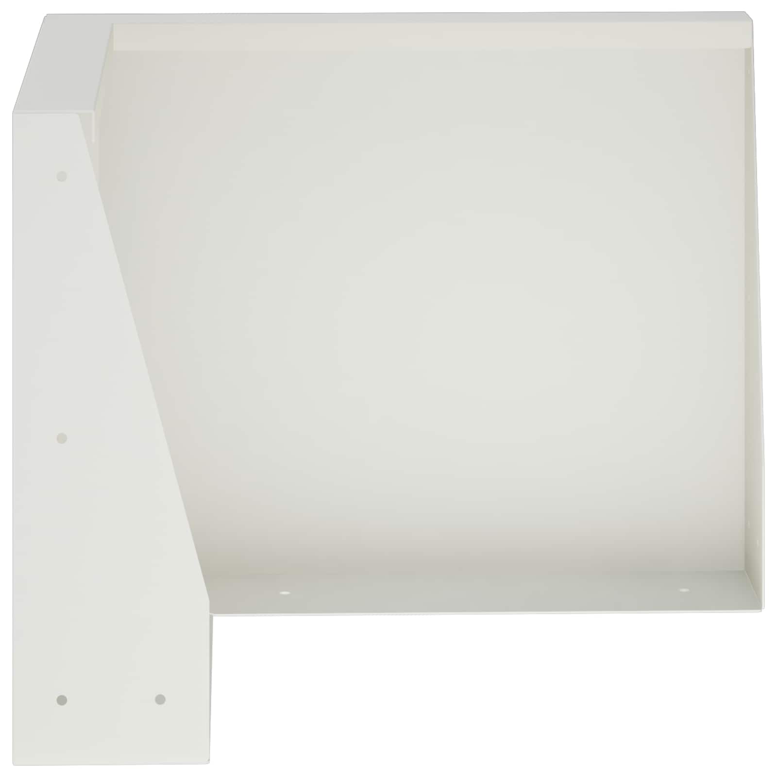 vidaXL Mur oporowy 2 szt. 50 x 50 x 40 cm Stal Biały
