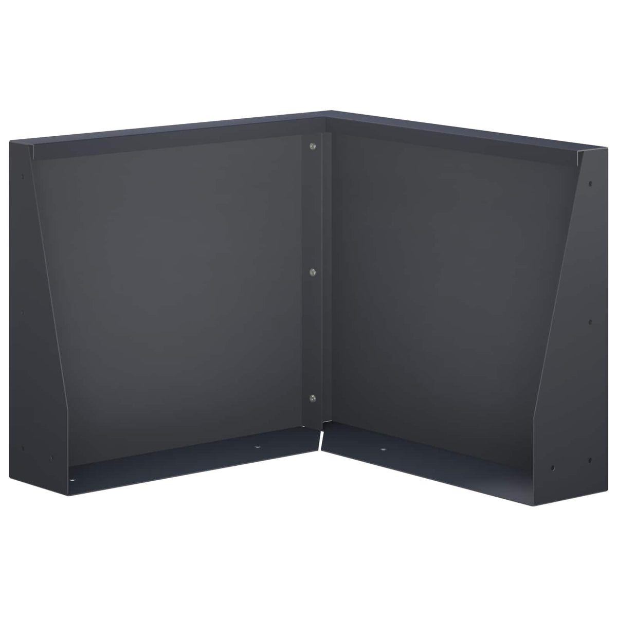 vidaXL Mur oporowy 50 x 50 x 40 cm Stal antracytowy