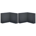 vidaXL Mur oporowy 2 szt. 50 x 50 x 40 cm Stal antracytowy