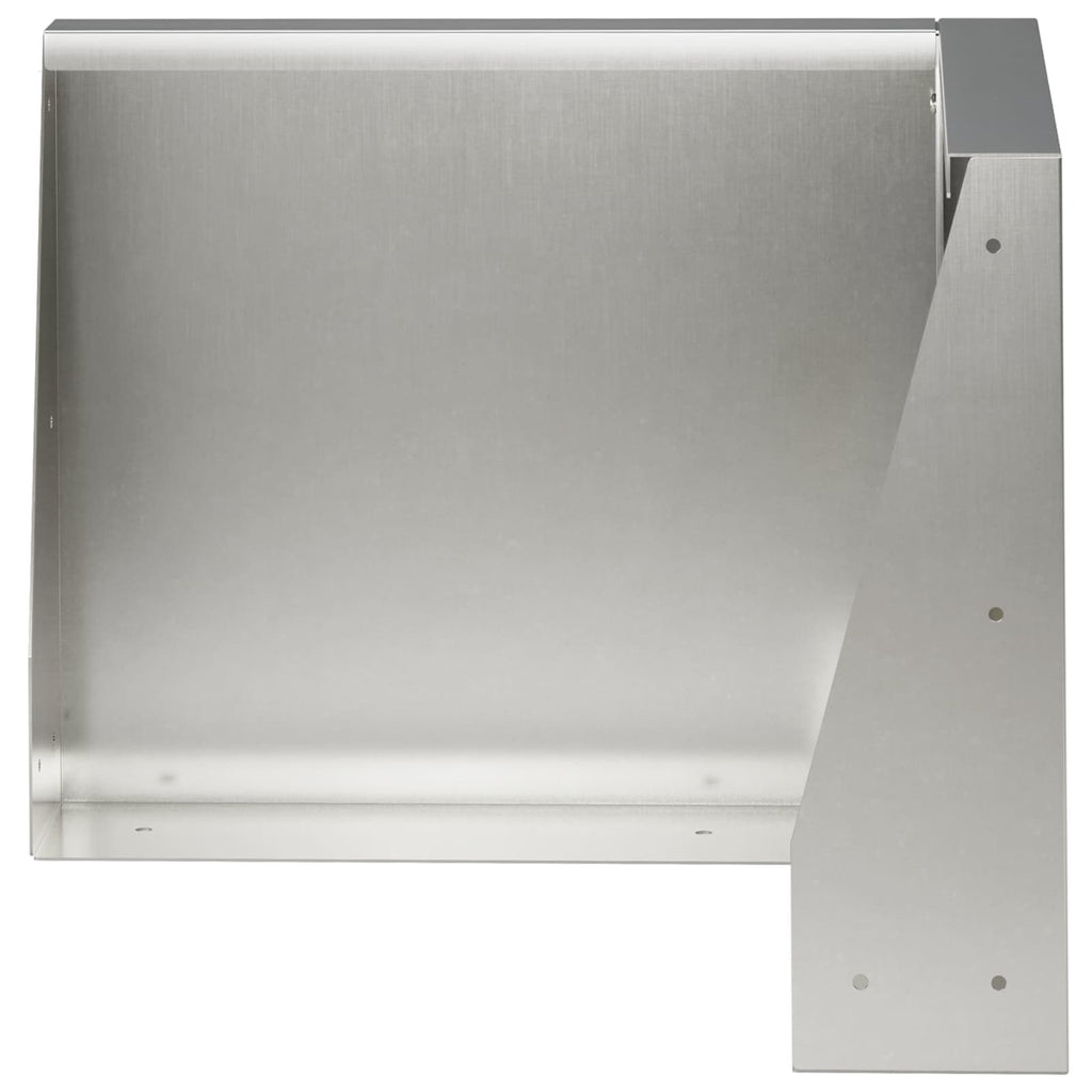 vidaXL Mur oporowy 50 x 50 x 40 cm Stal nierdzewna srebrny