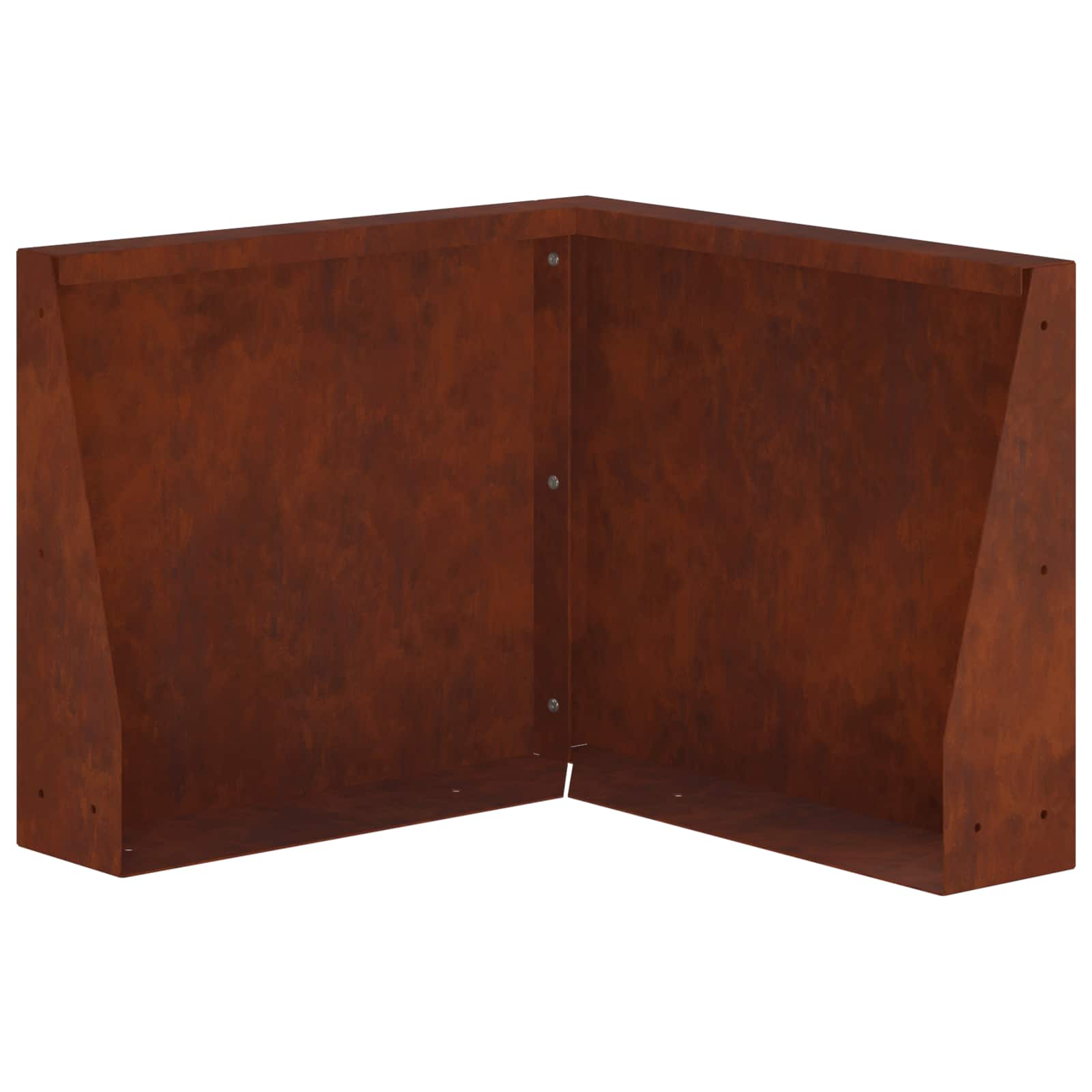 vidaXL Mur oporowy 50 x 50 x 40 cm Stal kortenowska Rdzawy