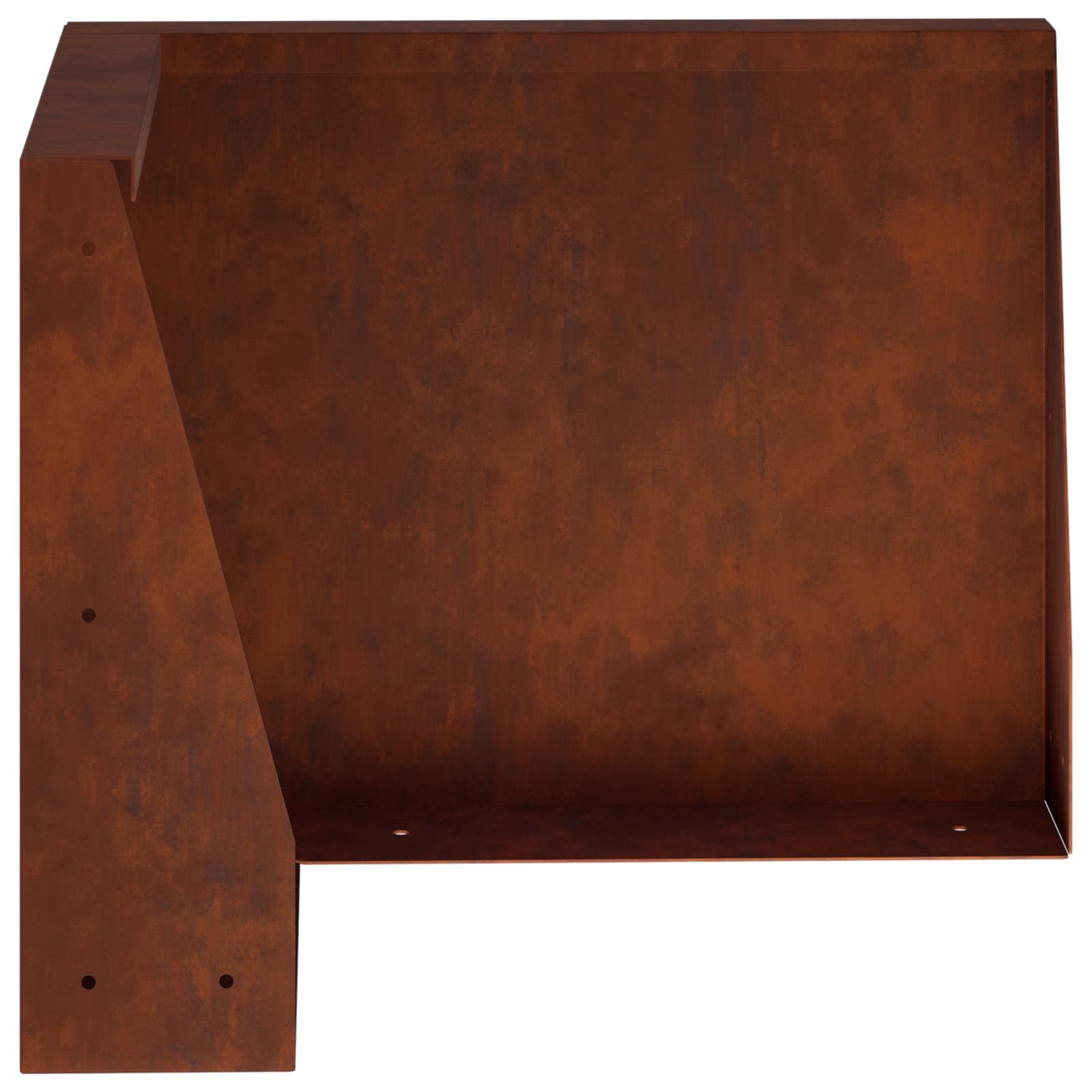 vidaXL Mur oporowy 50 x 50 x 40 cm Stal kortenowska Rdzawy