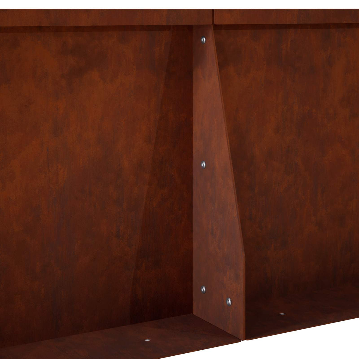 vidaXL Mur oporowy 2 szt. 50 x 50 x 40 cm Stal kortenowska Rdzawy