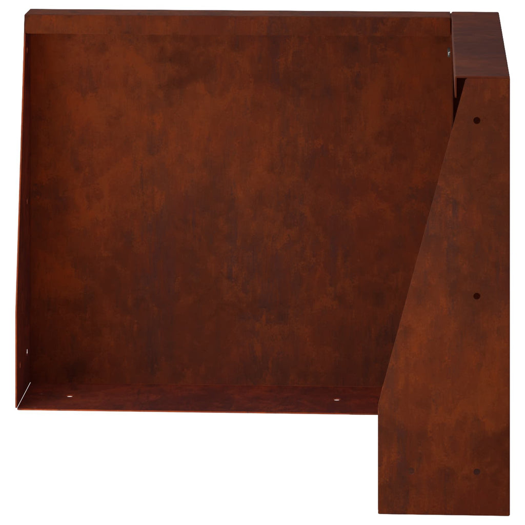 vidaXL Mur oporowy 2 szt. 50 x 50 x 40 cm Stal kortenowska Rdzawy