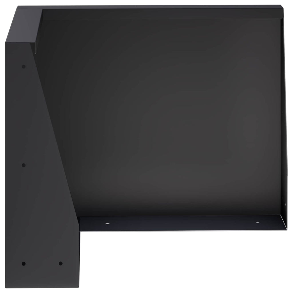 vidaXL Mur oporowy 2 szt. 50 x 50 x 50 cm Stal Czarny